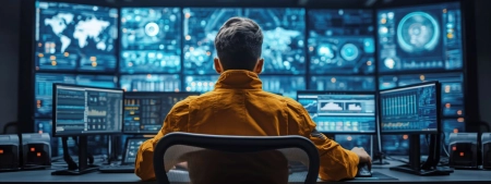 Lock globe security symbol representing email security testing