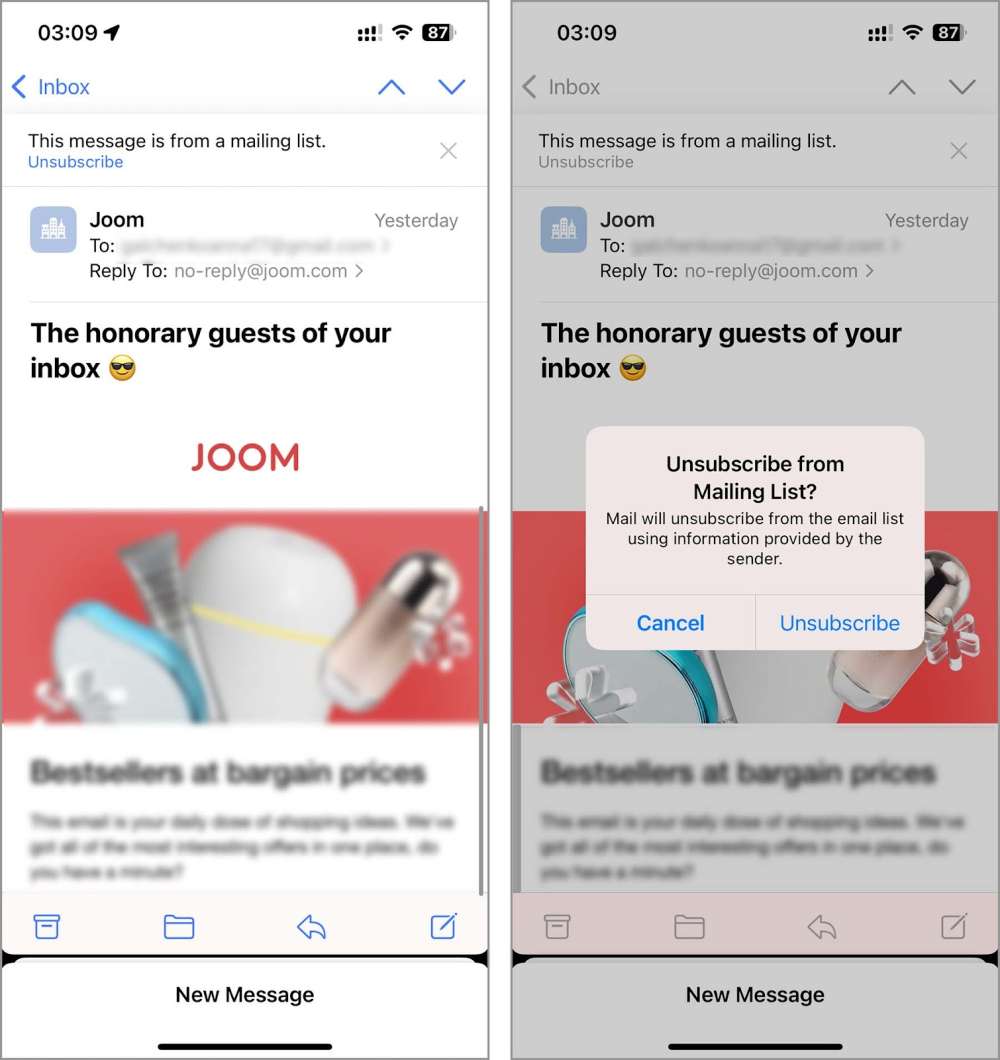 Step3 Tapthelink Step 4 Tap on Swipe Left